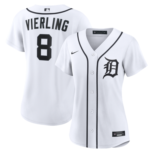 Detroit Tigers Matt Vierling Nike Women's Home Replica Jersey - White Team Jersey Sports Fan Apparel