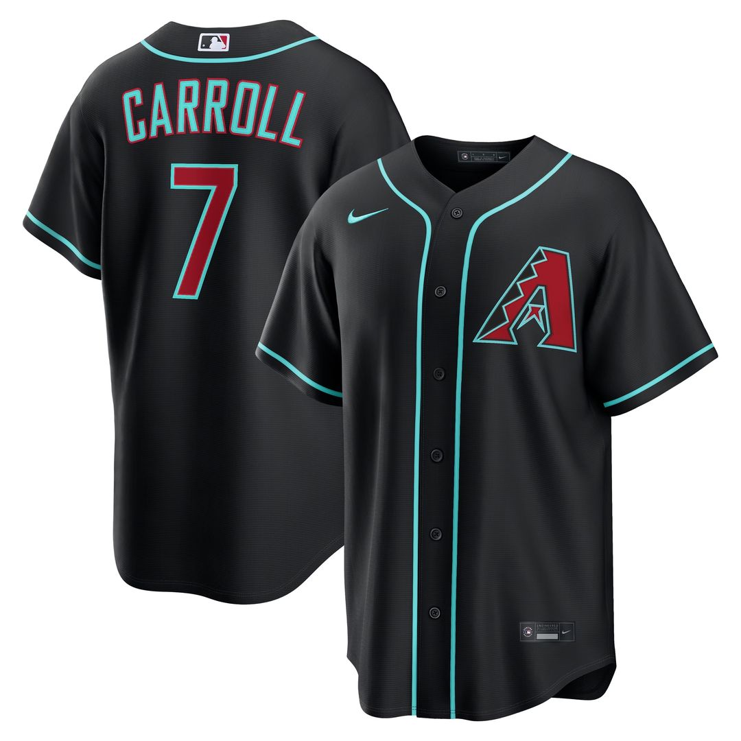 Arizona Diamondbacks Corbin Carroll Nike Alternate 2 Replica Jersey - Crimson Team Jersey Sports Fan Apparel