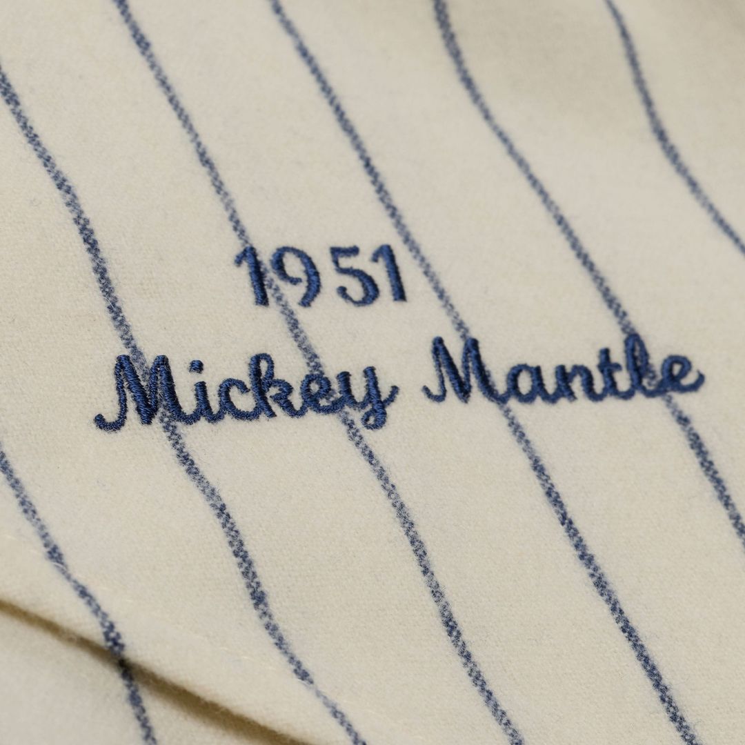 New York Yankees Mickey Mantle Mitchell & Ness 1951 Cooperstown Authentic Jersey - Cream Team Jersey Sports Fan Apparel
