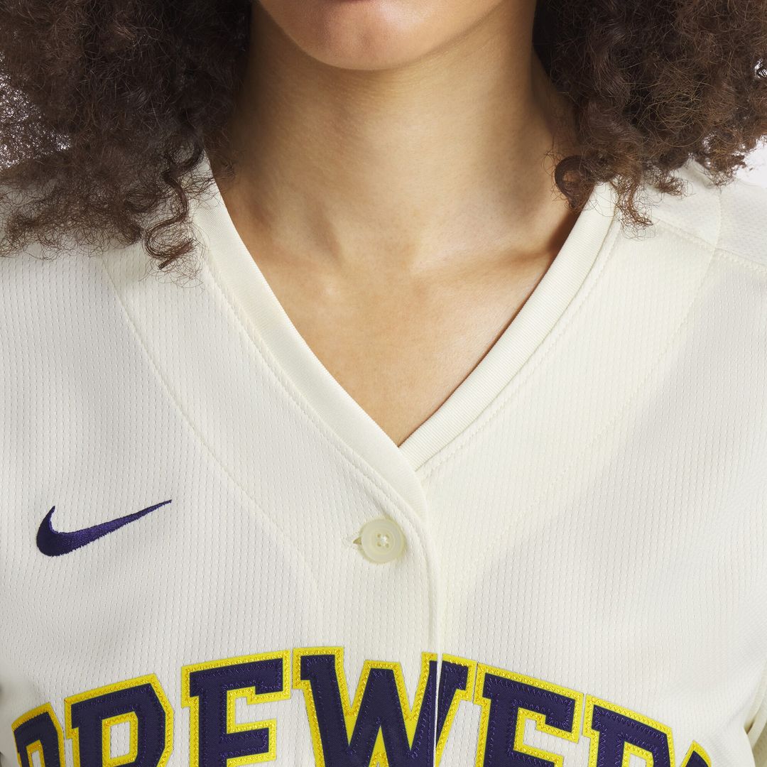 Milwaukee Brewers Christian Yelich Nike Women's Home Limited Player Jersey - Cream Team Jersey Sports Fan Apparel