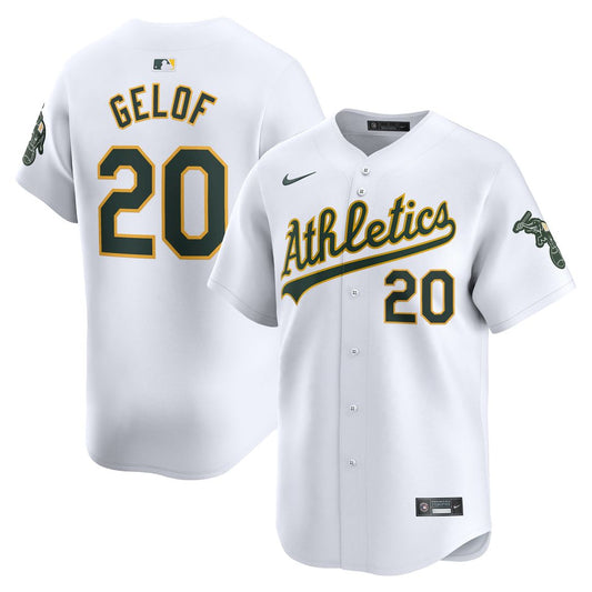 Athletics Zack Gelof Nike Home Limited Player Jersey - White Team Jersey Sports Fan Apparel
