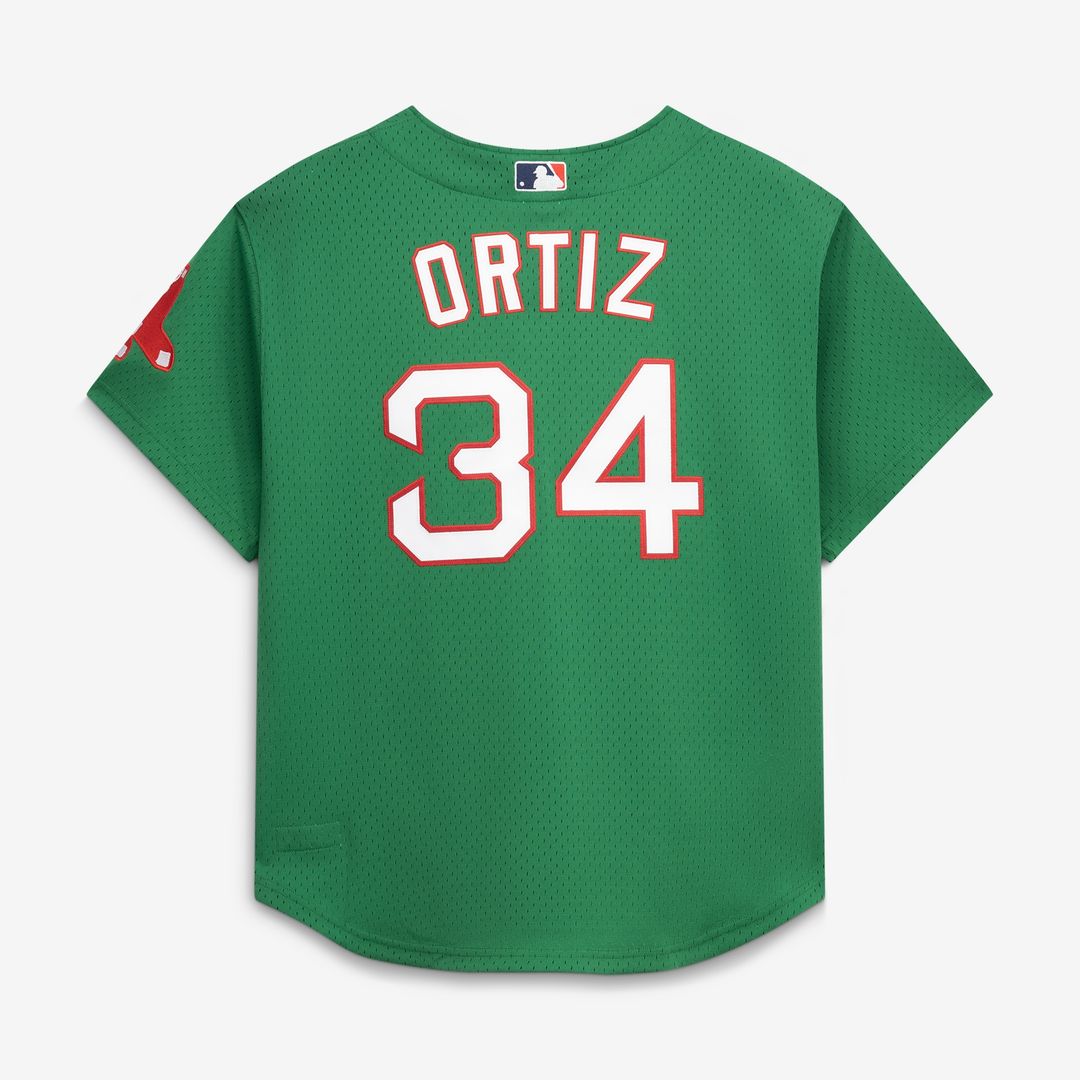 Boston Red Sox David Ortiz Mitchell & Ness Cooperstown Mesh Batting Practice Button - Up Jersey - Red Team Jersey Sports Fan Apparel