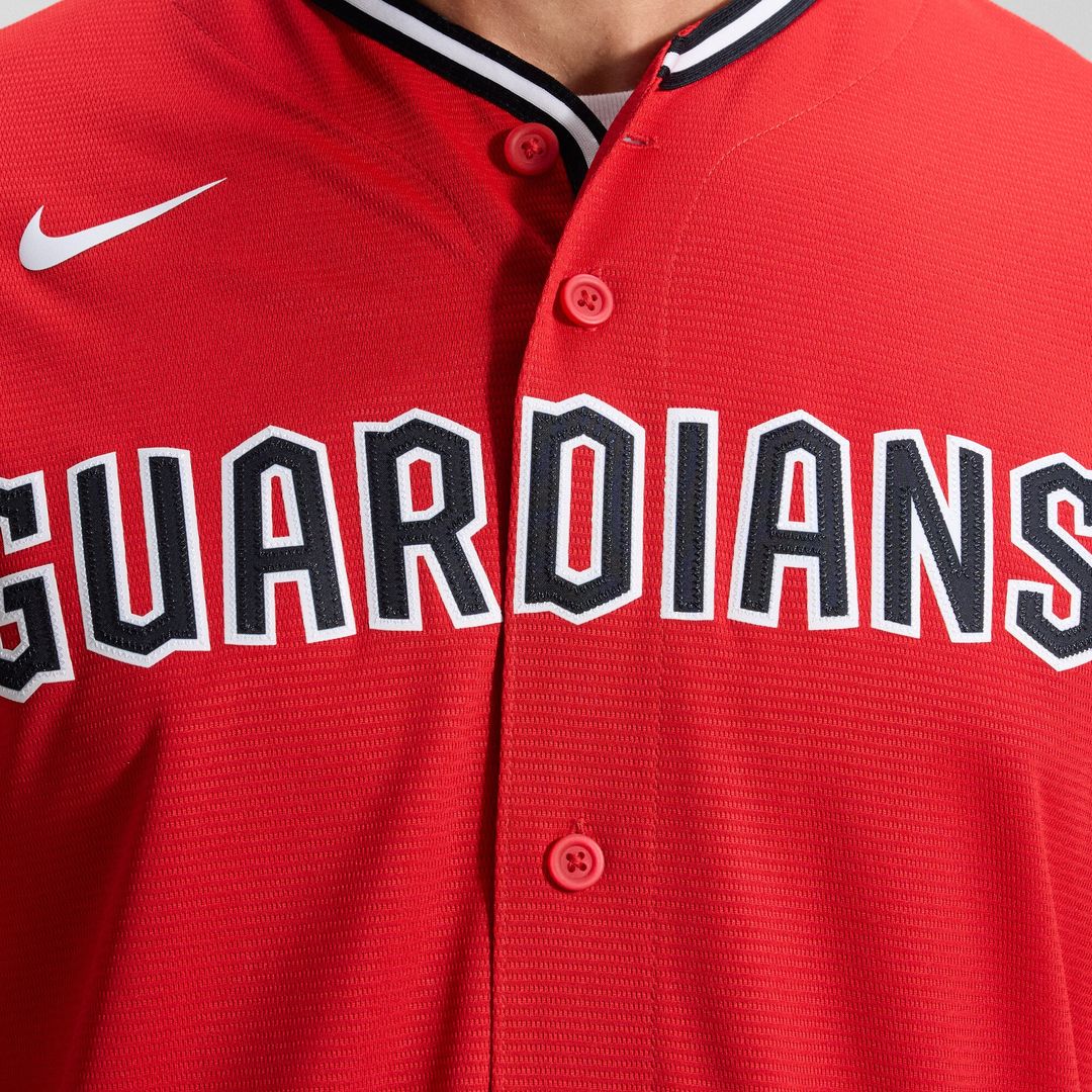 Cleveland Guardians Nike Alternate 2 Replica Jersey - Red Team Jersey Sports Fan Apparel