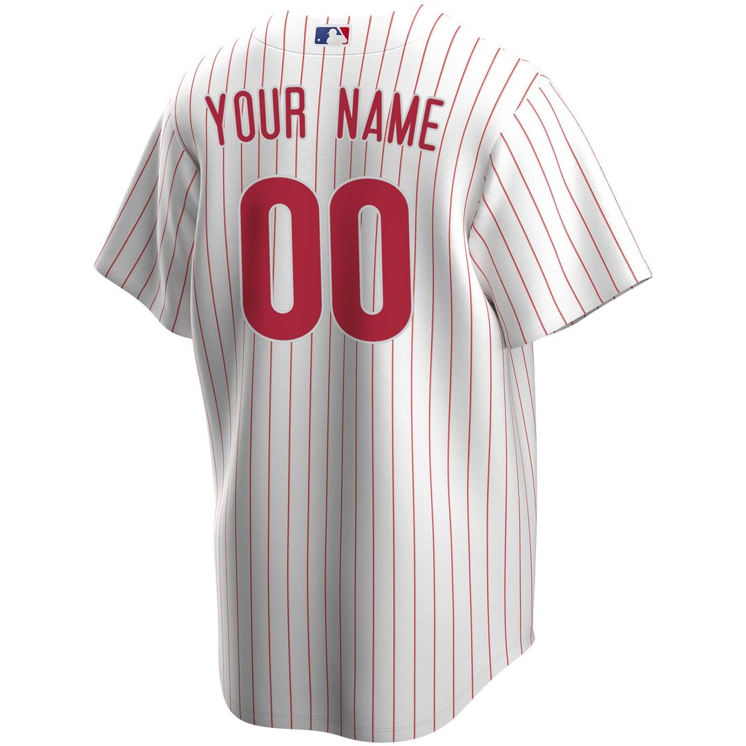 Philadelphia Phillies Nike Home Replica Custom Jersey - White Team Jersey Sports Fan Apparel