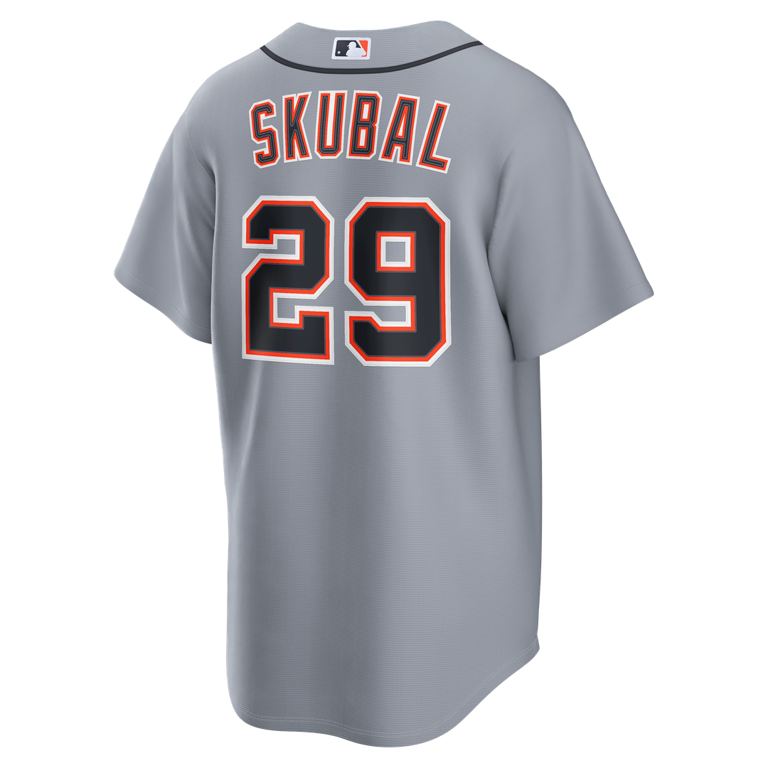 Detroit Tigers Tarik Skubal Nike Road Replica Jersey - Gray Team Jersey Sports Fan Apparel