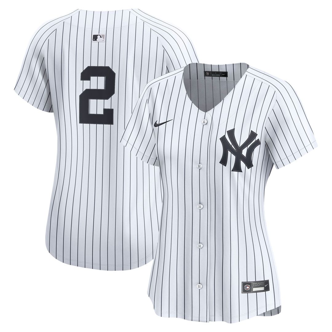 New York Yankees Derek Jeter Nike Women's Home Limited Jersey - White Team Jersey Sports Fan Apparel