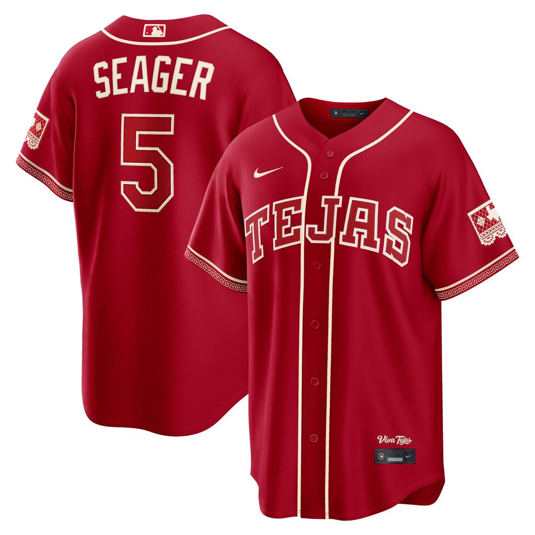 Texas Rangers Corey Seager Nike 2026 City Connect Stadium Jersey - Red Team Jersey Sports Fan Apparel