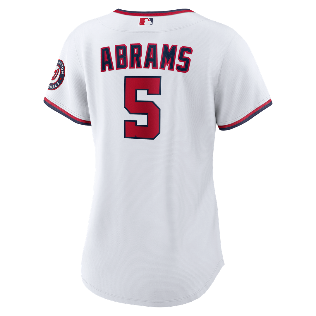 Washington Nationals CJ Abrams Nike Women's Home Replica Player Jersey - White Team Jersey Sports Fan Apparel