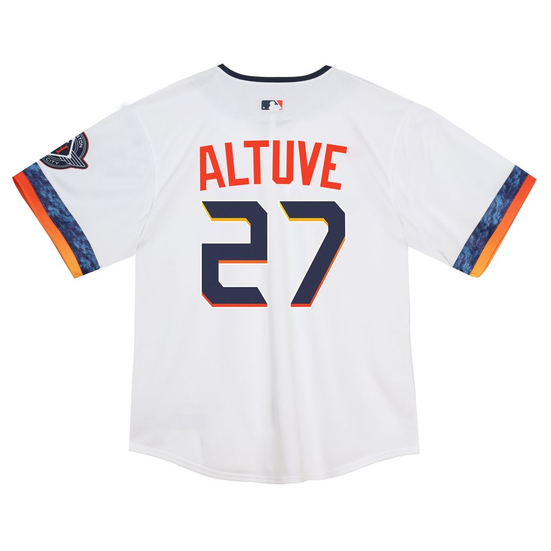 Houston Astros Jose Altuve Nike Infant 2025 City Connect Limited Player Jersey - White Team Jersey Sports Fan Apparel