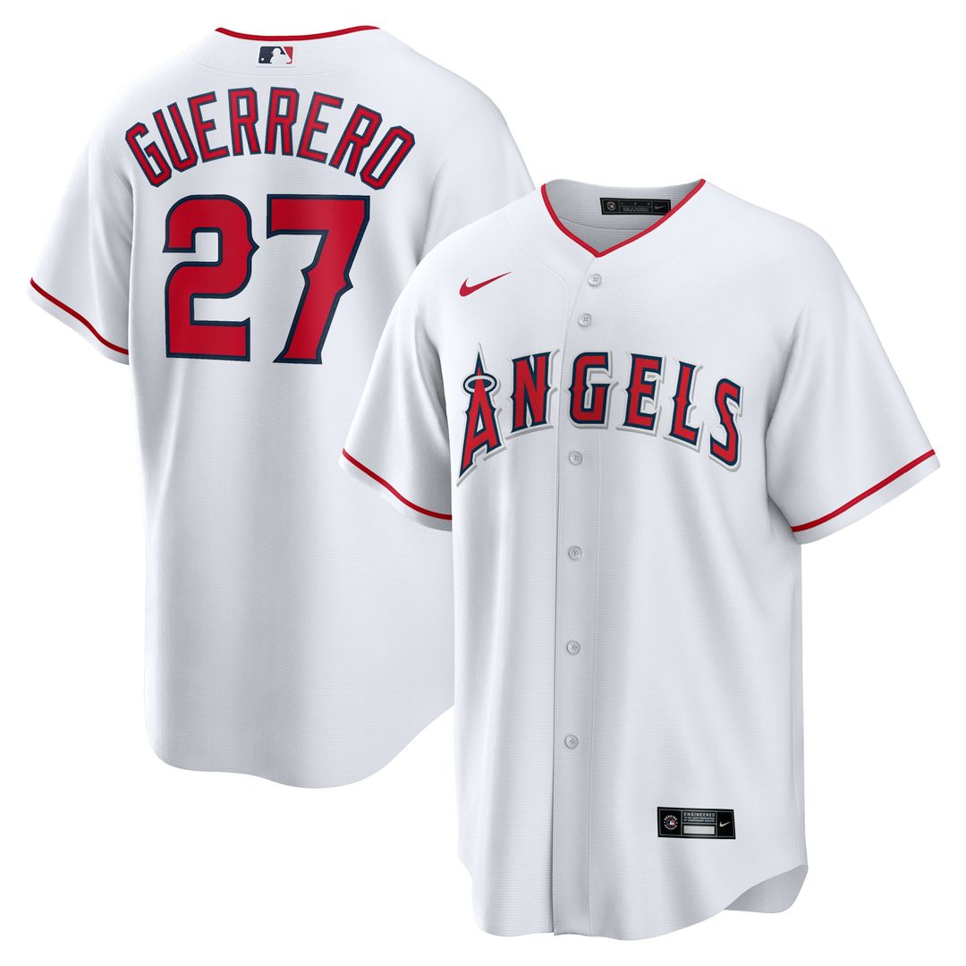 Los Angeles Angels Vladimir Guerrero Nike Home Retired Player Replica Jersey - White Team Jersey Sports Fan Apparel