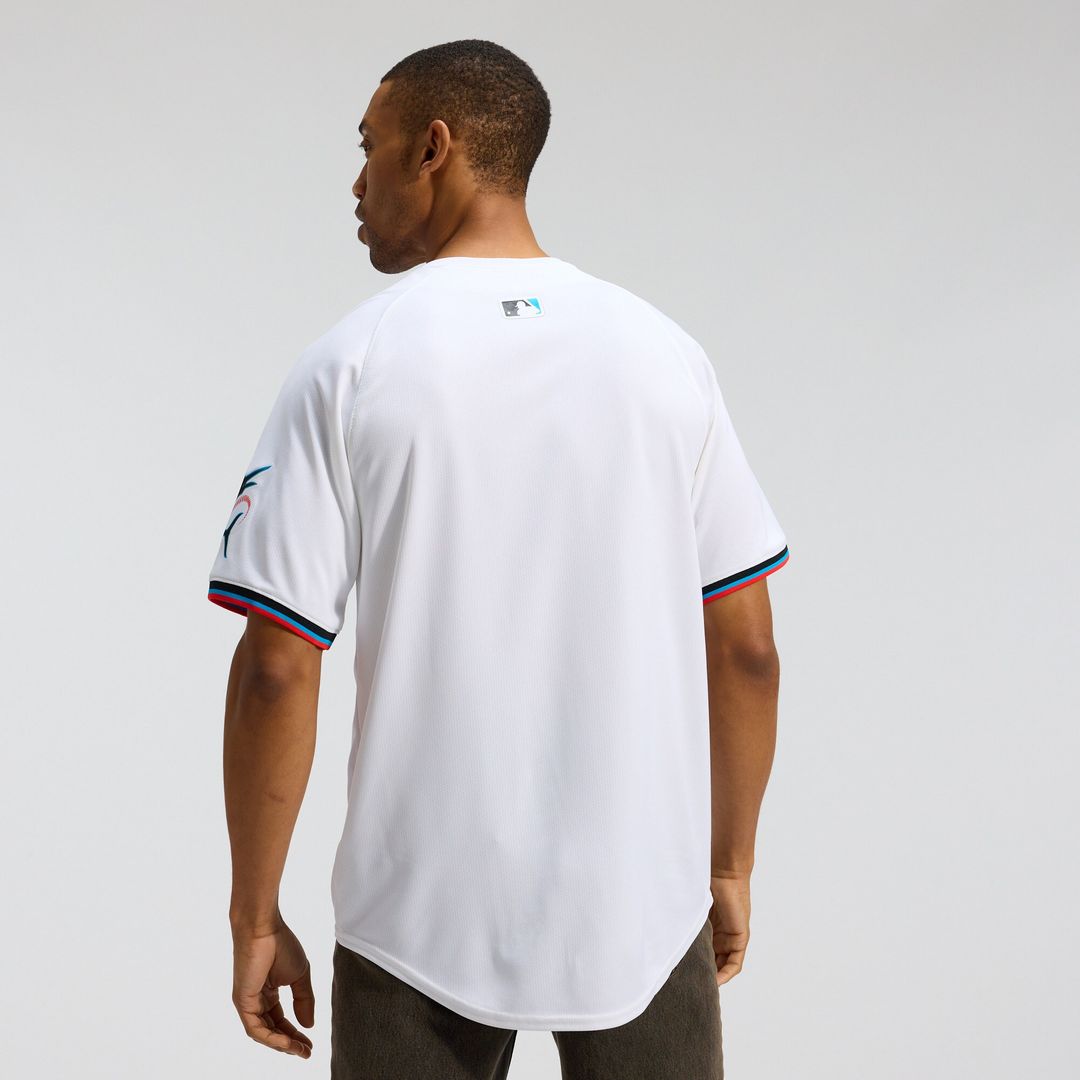 Miami Marlins Nike Home Limited Jersey - White Team Jersey Sports Fan Apparel