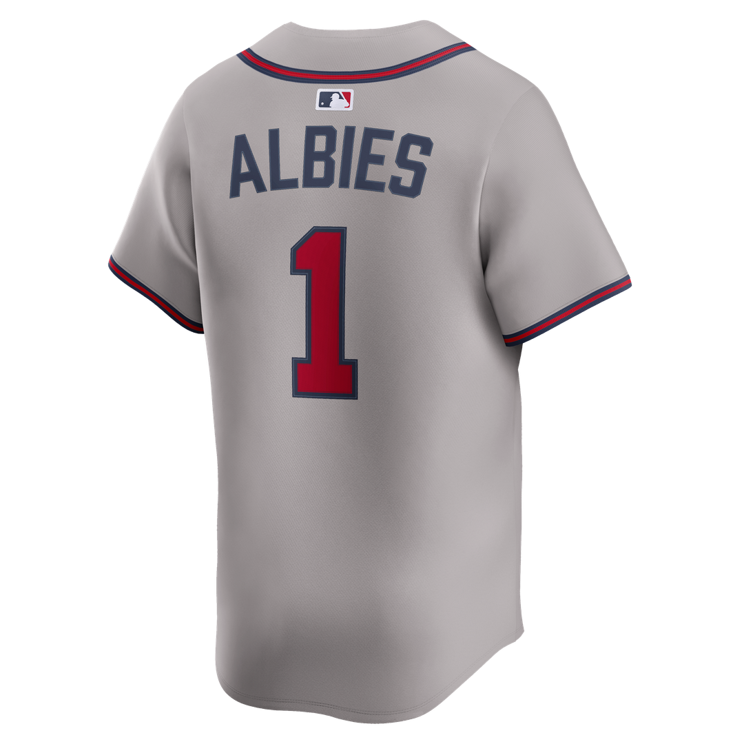 Atlanta Braves Ozzie Albies Nike Road Limited Player Jersey - Gray Team Jersey Sports Fan Apparel