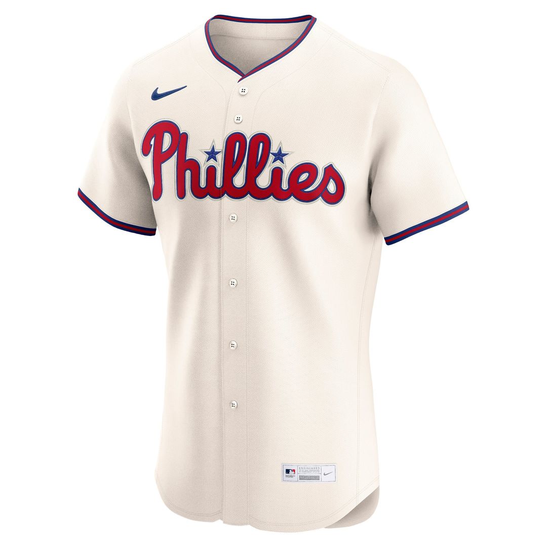 Philadelphia Phillies Nike Alternate 2 Elite Jersey - Cream Team Jersey Sports Fan Apparel