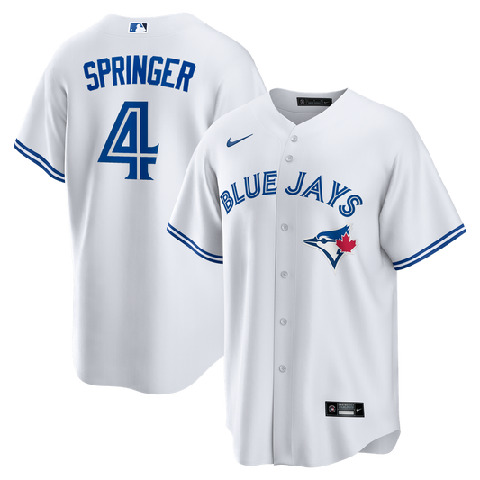 Toronto Blue Jays George Springer Nike Home Replica Jersey - White Team Jersey Sports Fan Apparel