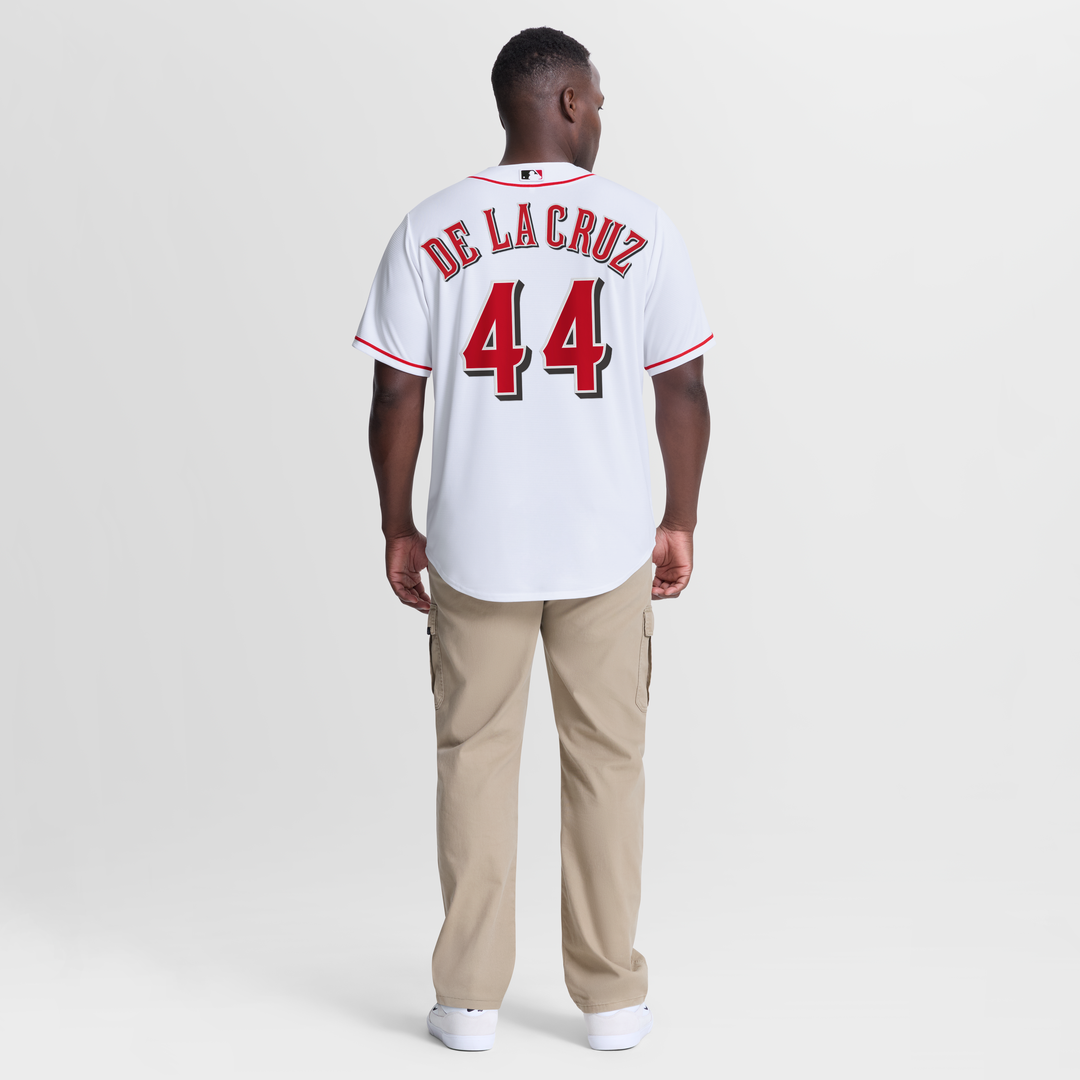 Cincinnati Reds Elly De La Cruz Nike Home Replica Jersey - White Team Jersey Sports Fan Apparel