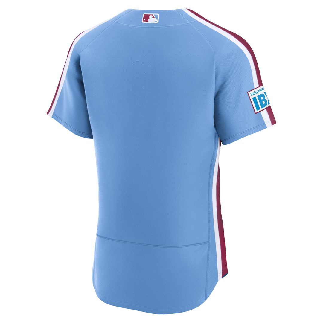 Philadelphia Phillies Nike Alternate Authentic Jersey - Light Blue Team Jersey Sports Fan Apparel
