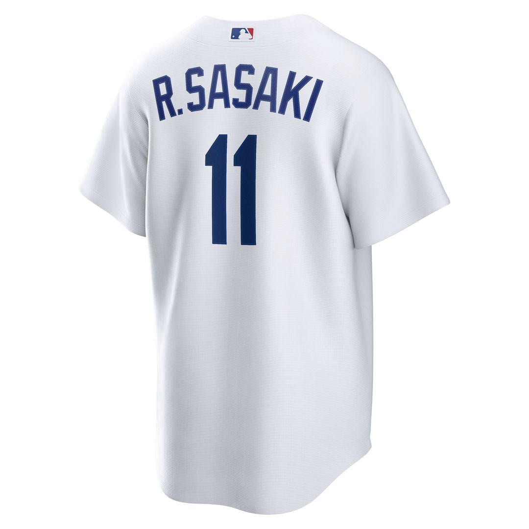 Los Angeles Dodgers Rōki Sasaki Nike Replica Jersey - White Team Jersey Sports Fan Apparel