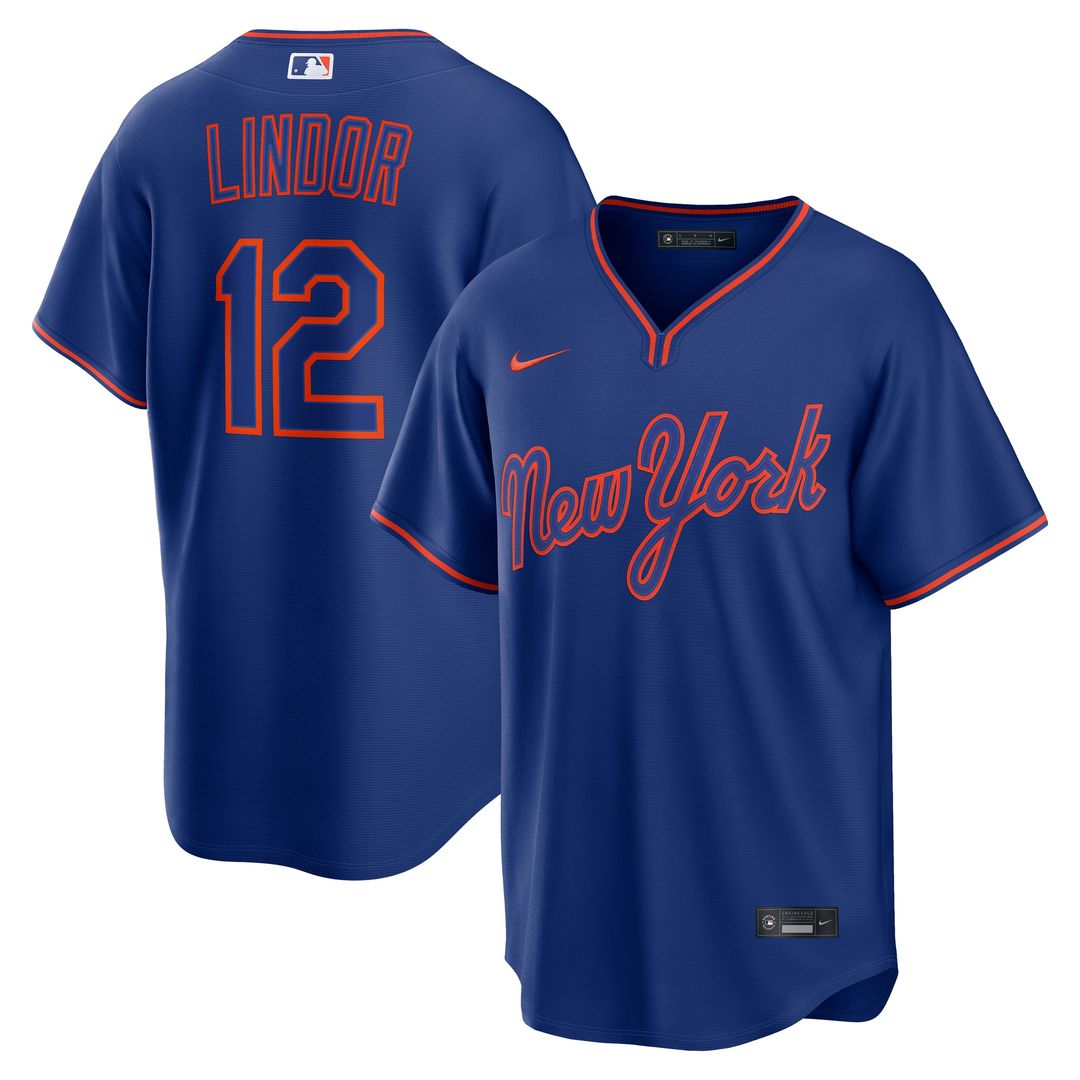 New York Mets Francisco Lindor Nike Alternate Replica Jersey - Royal Team Jersey Sports Fan Apparel