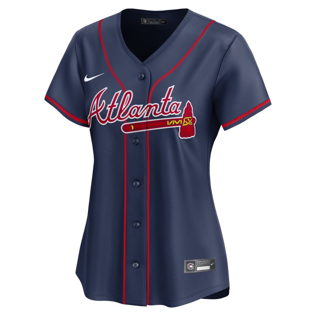 Atlanta Braves Ronald Acuña Jr. Nike Women's Alternate Limited Player Jersey - Navy Team Jersey Sports Fan Apparel