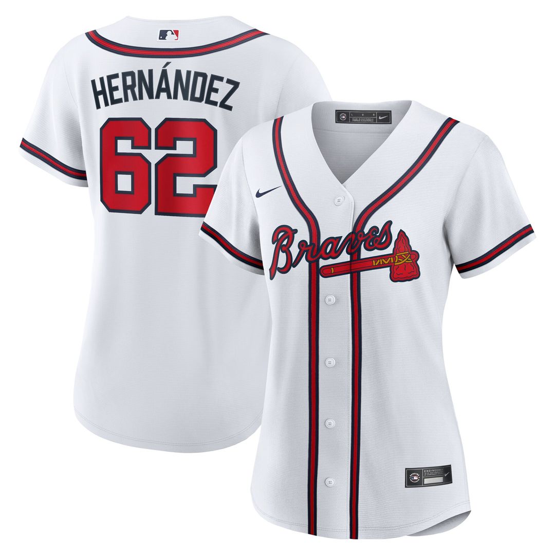 Atlanta Braves Daysbel Hernandez Nike Women's Home Replica Jersey - White Team Jersey Sports Fan Apparel