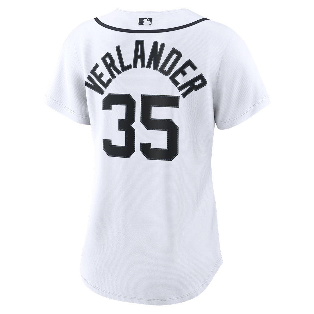 Detroit Tigers Justin Verlander Nike Women's Home Replica Jersey - White Team Jersey Sports Fan Apparel