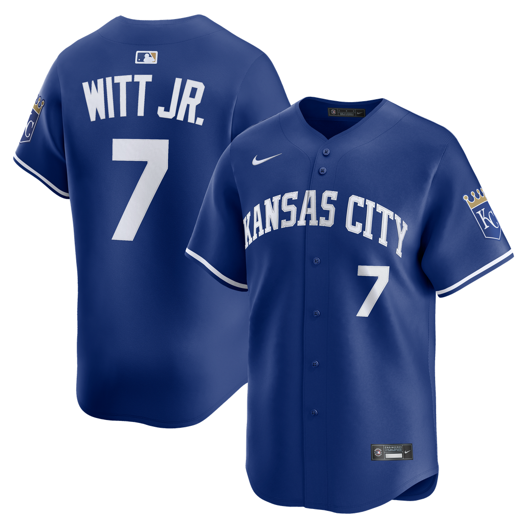 Kansas City Royals Bobby Witt Jr. Nike Alternate 2 Limited Player Jersey - Royal Team Jersey Sports Fan Apparel