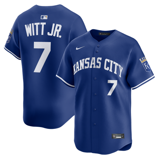 Kansas City Royals Bobby Witt Jr. Nike Alternate 2 Limited Player Jersey - Royal Team Jersey Sports Fan Apparel