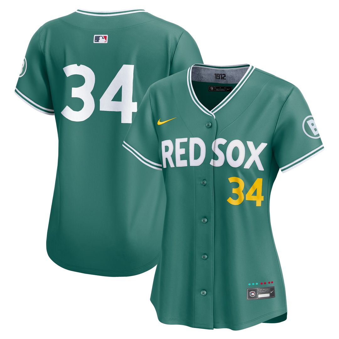 Boston Red Sox David Ortiz Nike Women's 2025 City Connect Limited Retired Player Jersey - Green Team Jersey Sports Fan Apparel