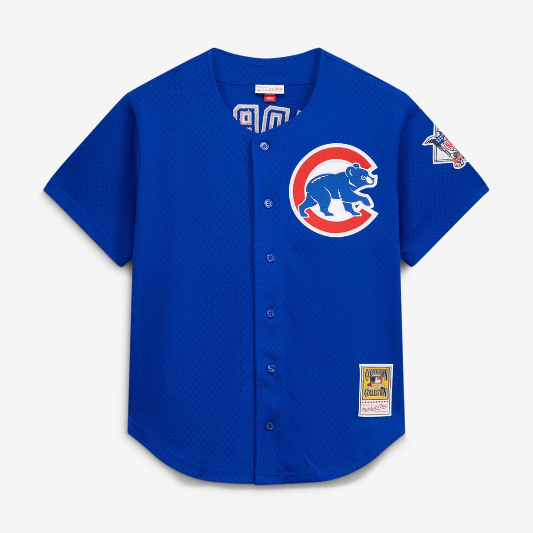 Chicago Cubs Ryne Sandberg Mitchell & Ness Cooperstown 1997 Mesh Batting Practice Button - Up Jersey - Royal Team Jersey Sports Fan Apparel