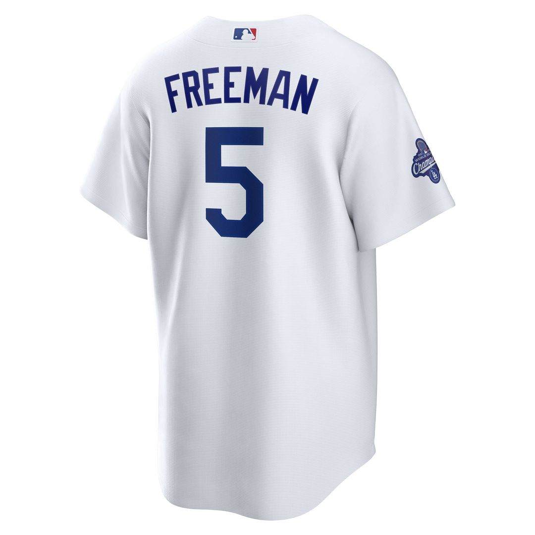 Los Angeles Dodgers Freddie Freeman Nike Home 2025 World Series Champions Replica Jersey - White Team Jersey Sports Fan Apparel
