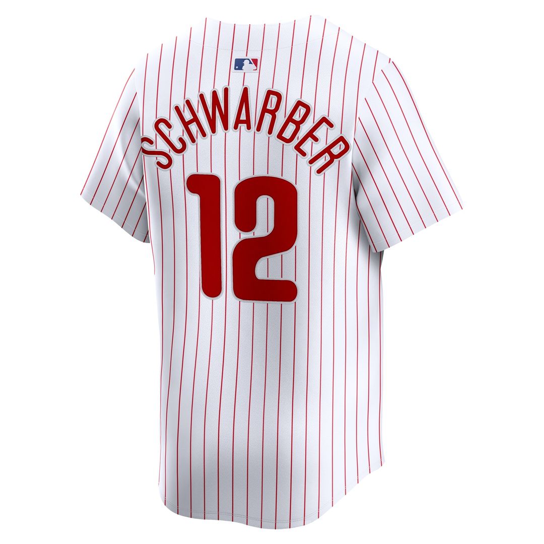 Philadelphia Phillies Kyle Schwarber Nike Home Limited Player Jersey - White Team Jersey Sports Fan Apparel