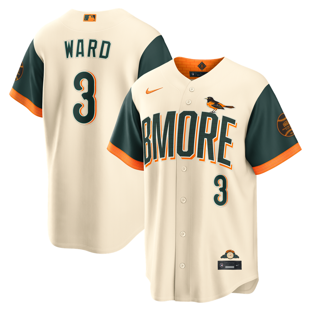 Baltimore Orioles Taylor Ward Nike 2026 City Connect Stadium Jersey - Cream Team Jersey Sports Fan Apparel