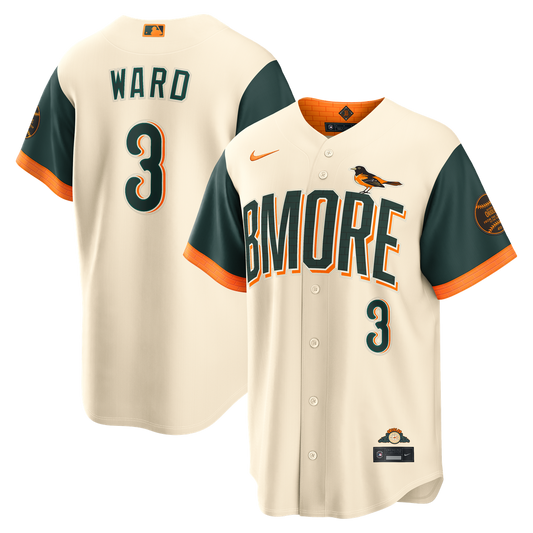 Baltimore Orioles Taylor Ward Nike 2026 City Connect Stadium Jersey - Cream Team Jersey Sports Fan Apparel