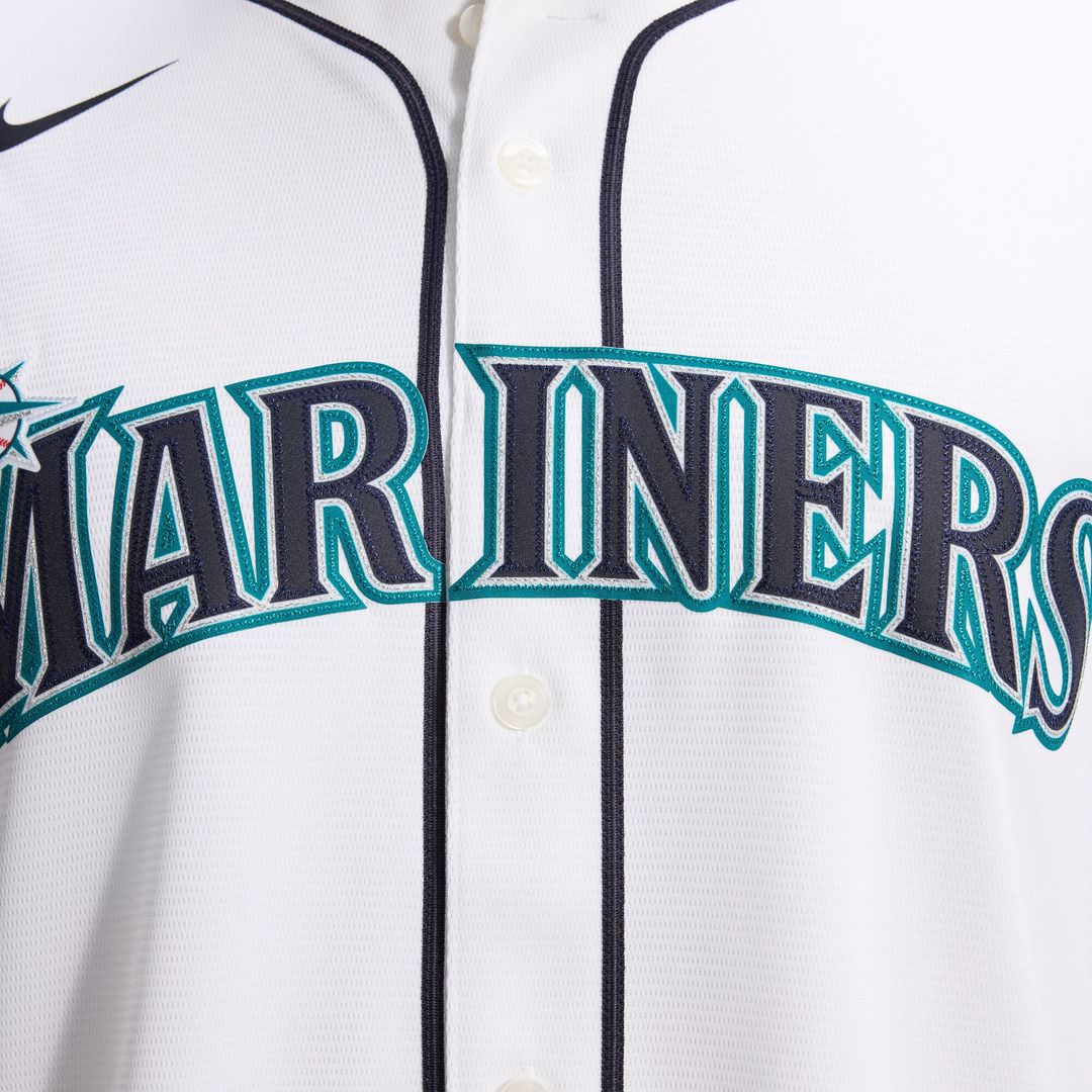 Seattle Mariners Luis Castillo Nike Home Replica Jersey - White Team Jersey Sports Fan Apparel
