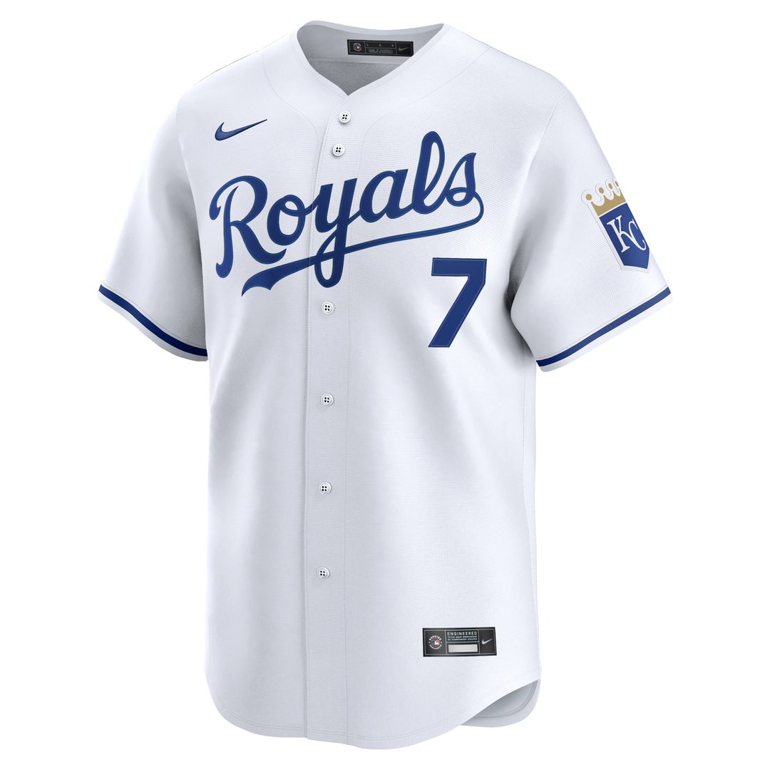 Kansas City Royals Bobby Witt Jr. Nike Home Limited Player Jersey - White Team Jersey Sports Fan Apparel