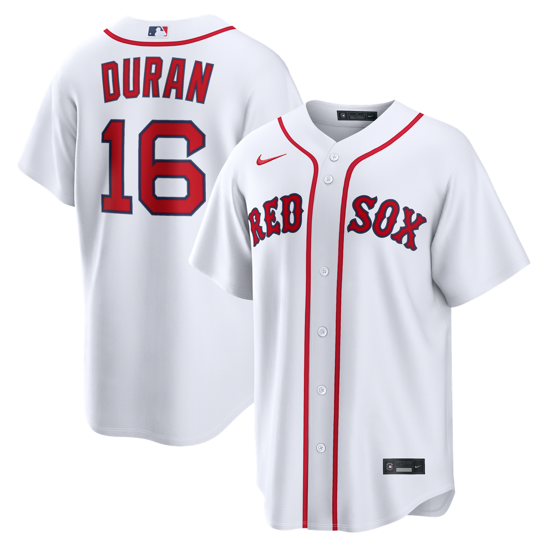Boston Red Sox Jarren Duran Nike Home Replica Jersey - White Team Jersey Sports Fan Apparel