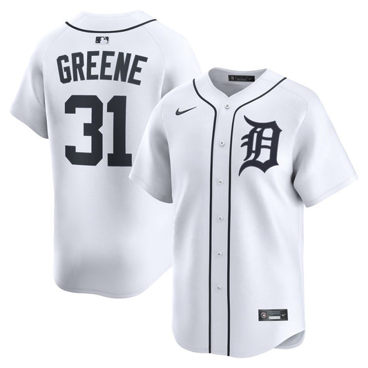Detroit Tigers Riley Greene Nike Home Limited Player Jersey - White Team Jersey Sports Fan Apparel