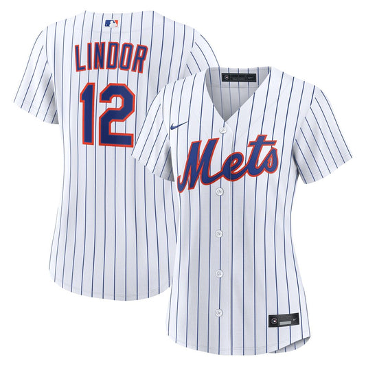 New York Mets Francisco Lindor Nike Women's Home Replica Jersey - White Team Jersey Sports Fan Apparel