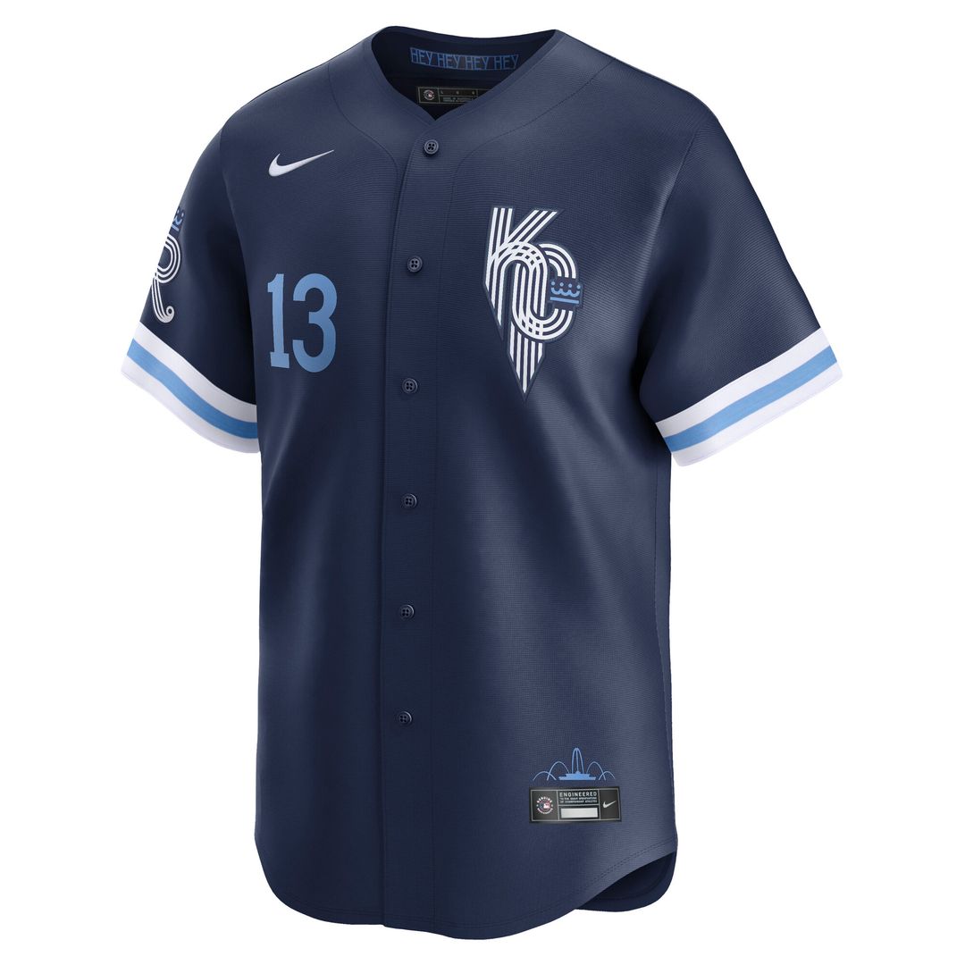 Kansas City Royals Salvador Perez Nike City Connect Limited Jersey - Navy Team Jersey Sports Fan Apparel