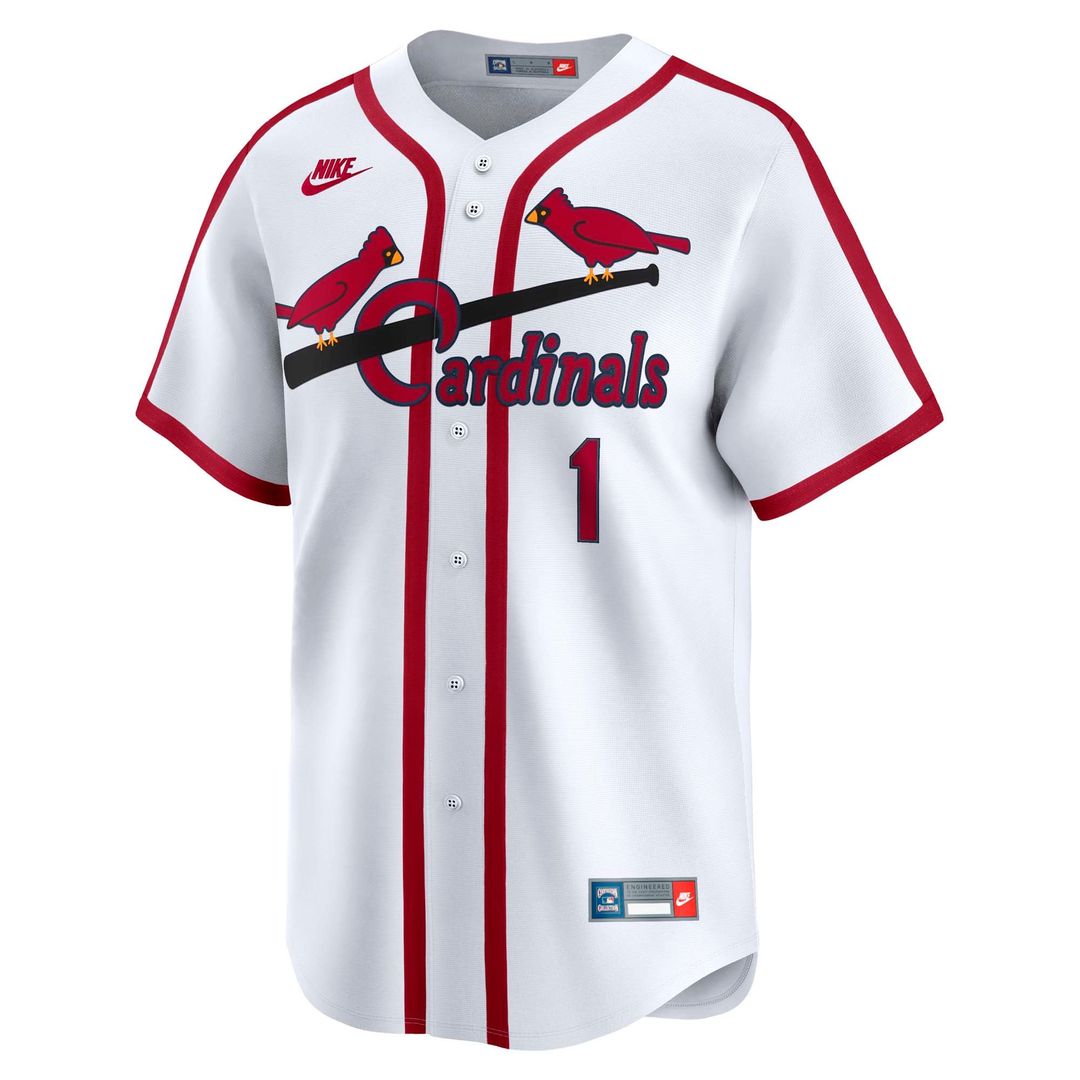 St. Louis Cardinals Ozzie Smith Nike Throwback Cooperstown Limited Jersey - White Team Jersey Sports Fan Apparel