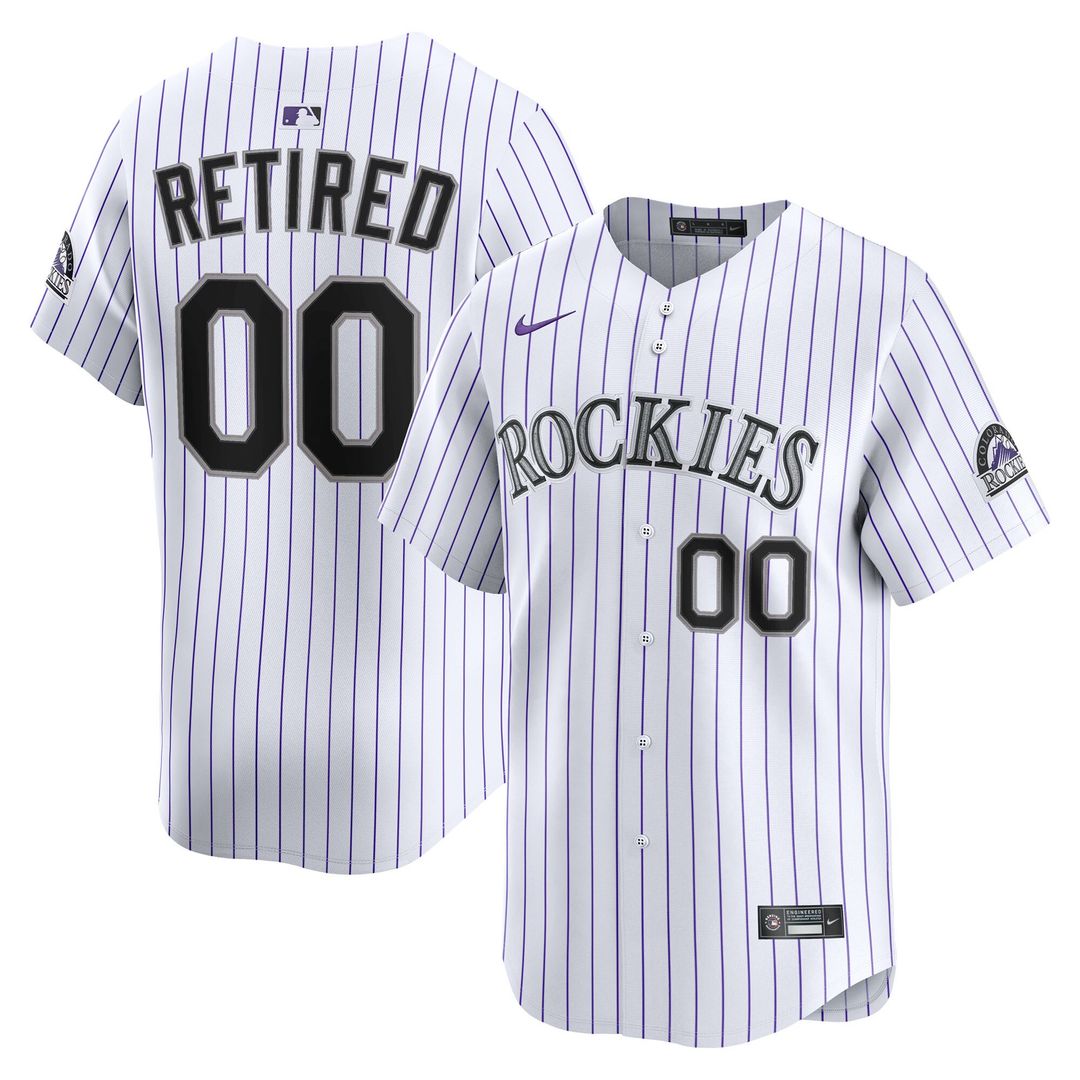 Colorado Rockies Nike Home Limited Pick - A - Player Retired Roster Jersey - White Team Jersey Sports Fan Apparel