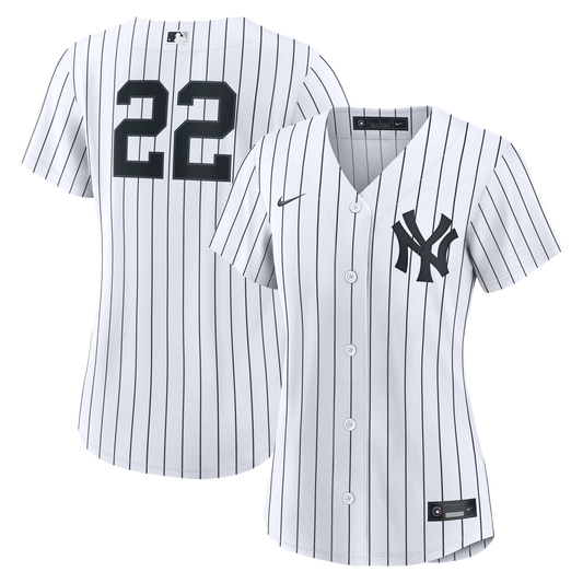 New York Yankees Ben Rice Nike Women's Home Replica Jersey - White Team Jersey Sports Fan Apparel