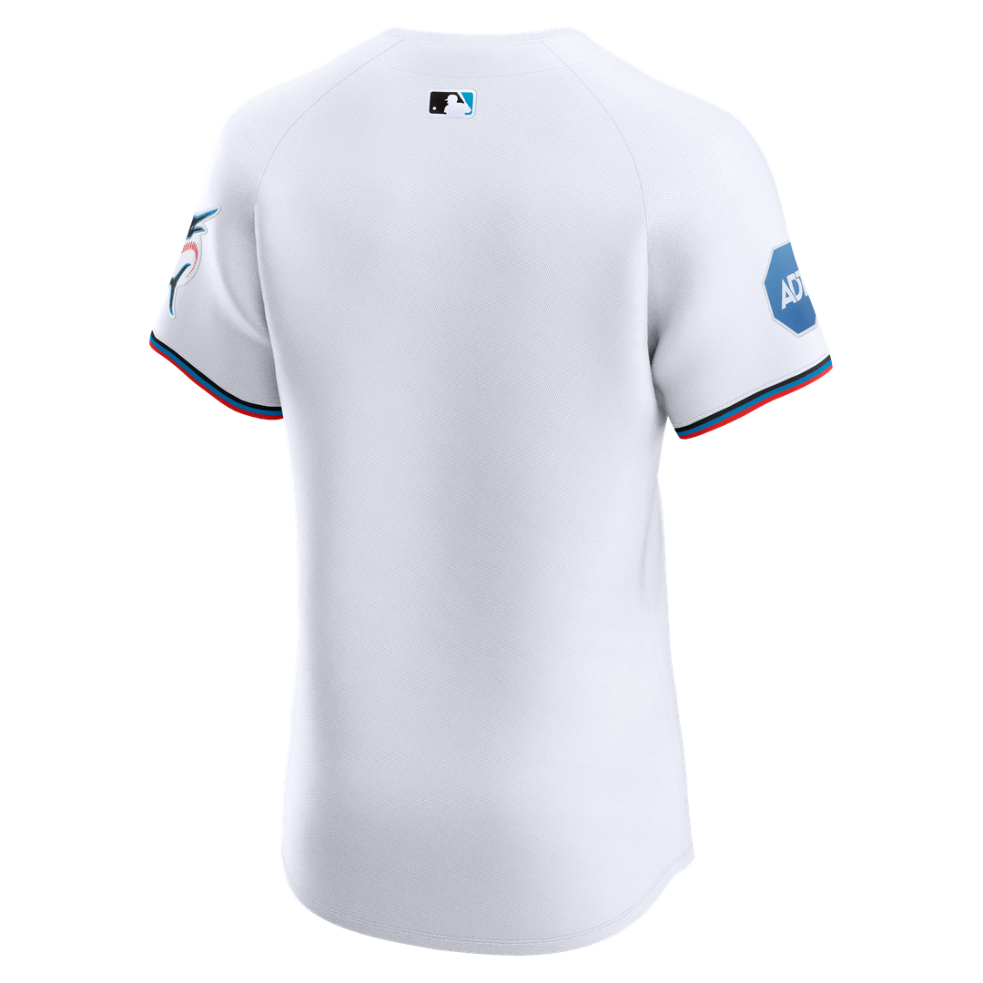 Miami Marlins Nike Home Elite Jersey - White Team Jersey Sports Fan Apparel