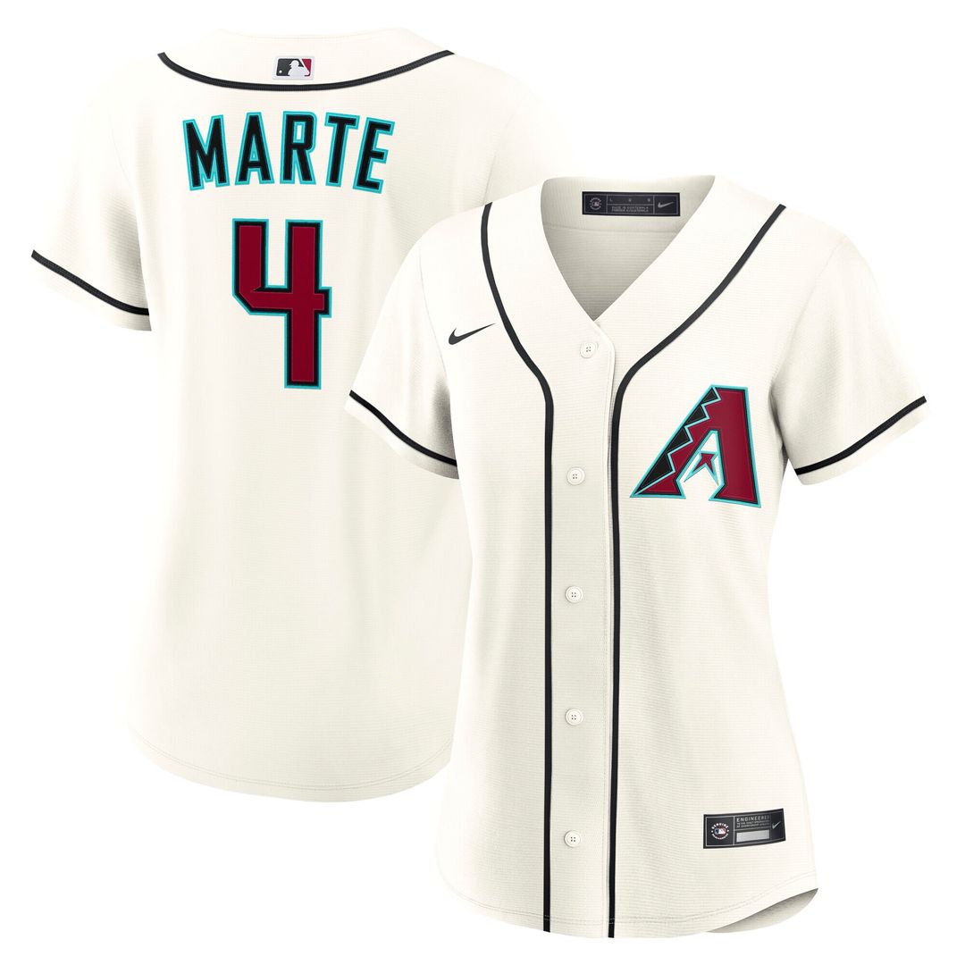 Arizona Diamondbacks Ketel Marte Nike Women's Home Replica Jersey - Cream Team Jersey Sports Fan Apparel