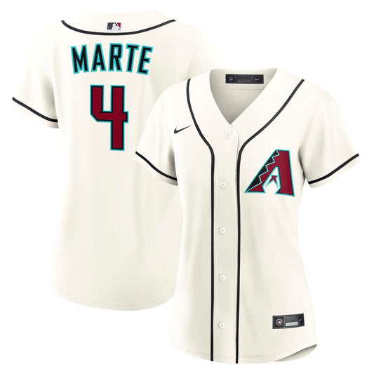 Arizona Diamondbacks Ketel Marte Nike Women's Home Replica Jersey - Cream Team Jersey Sports Fan Apparel