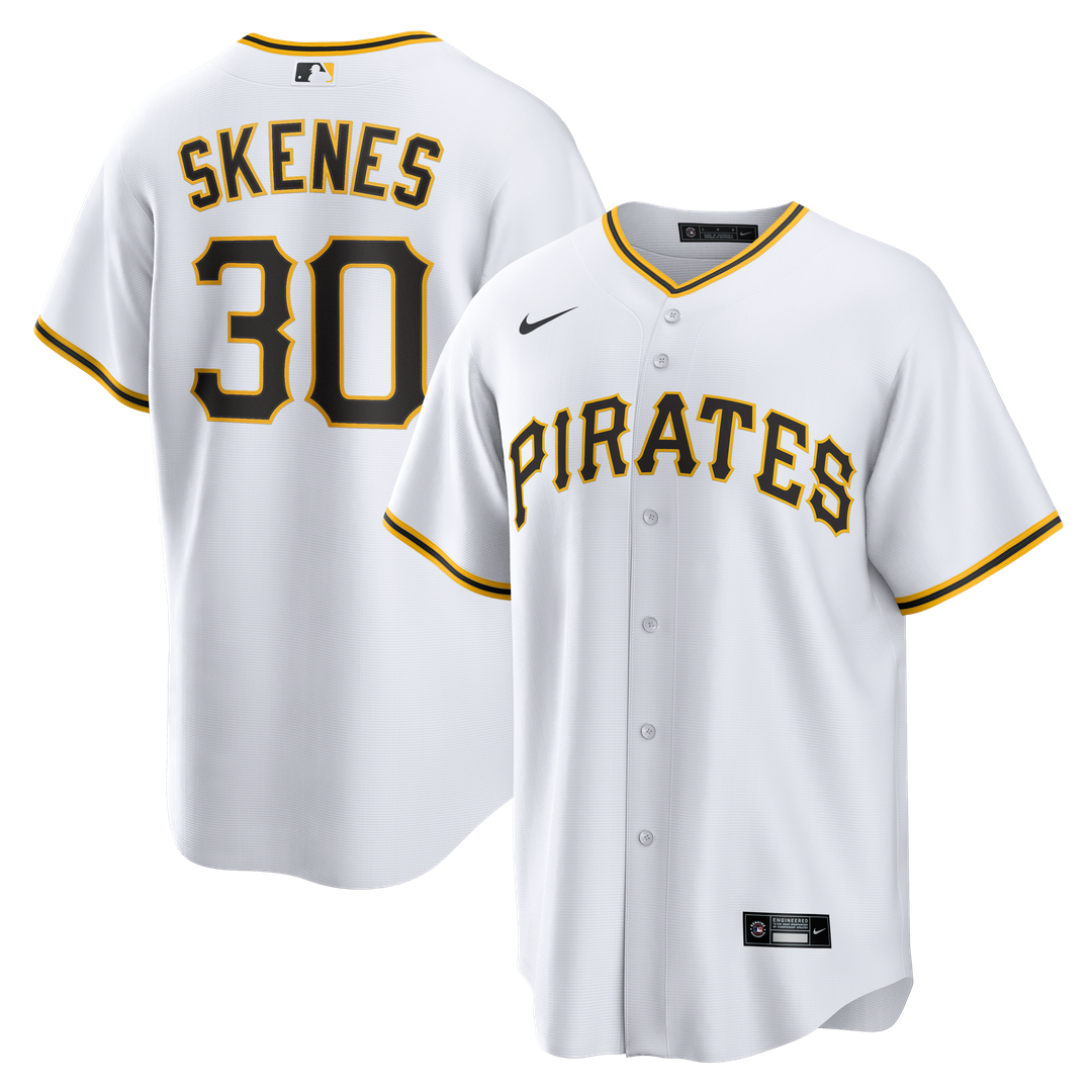 Pittsburgh Pirates Paul Skenes Nike Home Replica Player Jersey - White Team Jersey Sports Fan Apparel