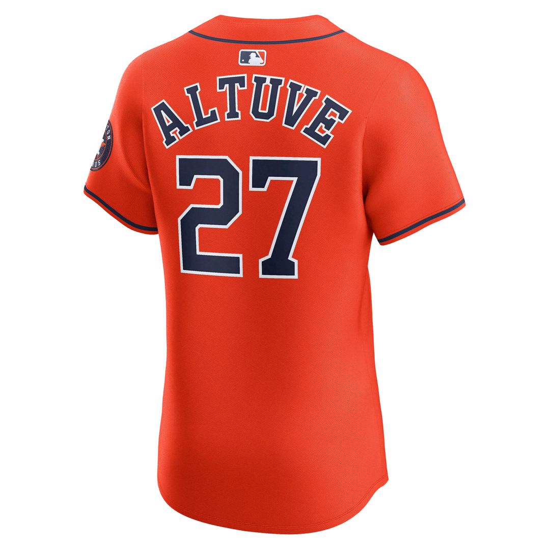 Houston Astros Jose Altuve Nike Alternate Elite Player Jersey - Orange Team Jersey Sports Fan Apparel