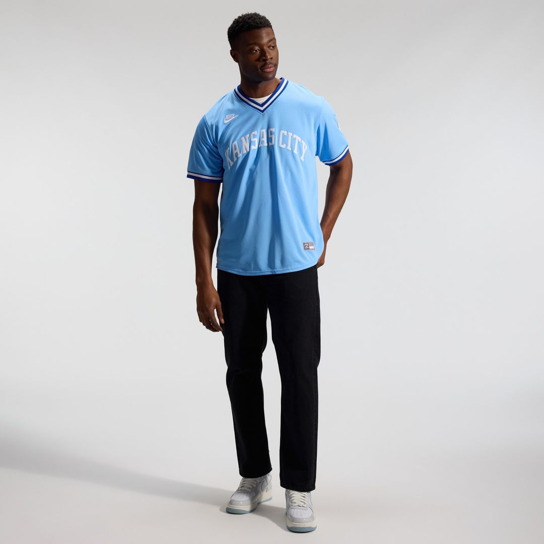 Kansas City Royals Bo Jackson Nike Throwback Cooperstown Limited Jersey - Light Blue Team Jersey Sports Fan Apparel