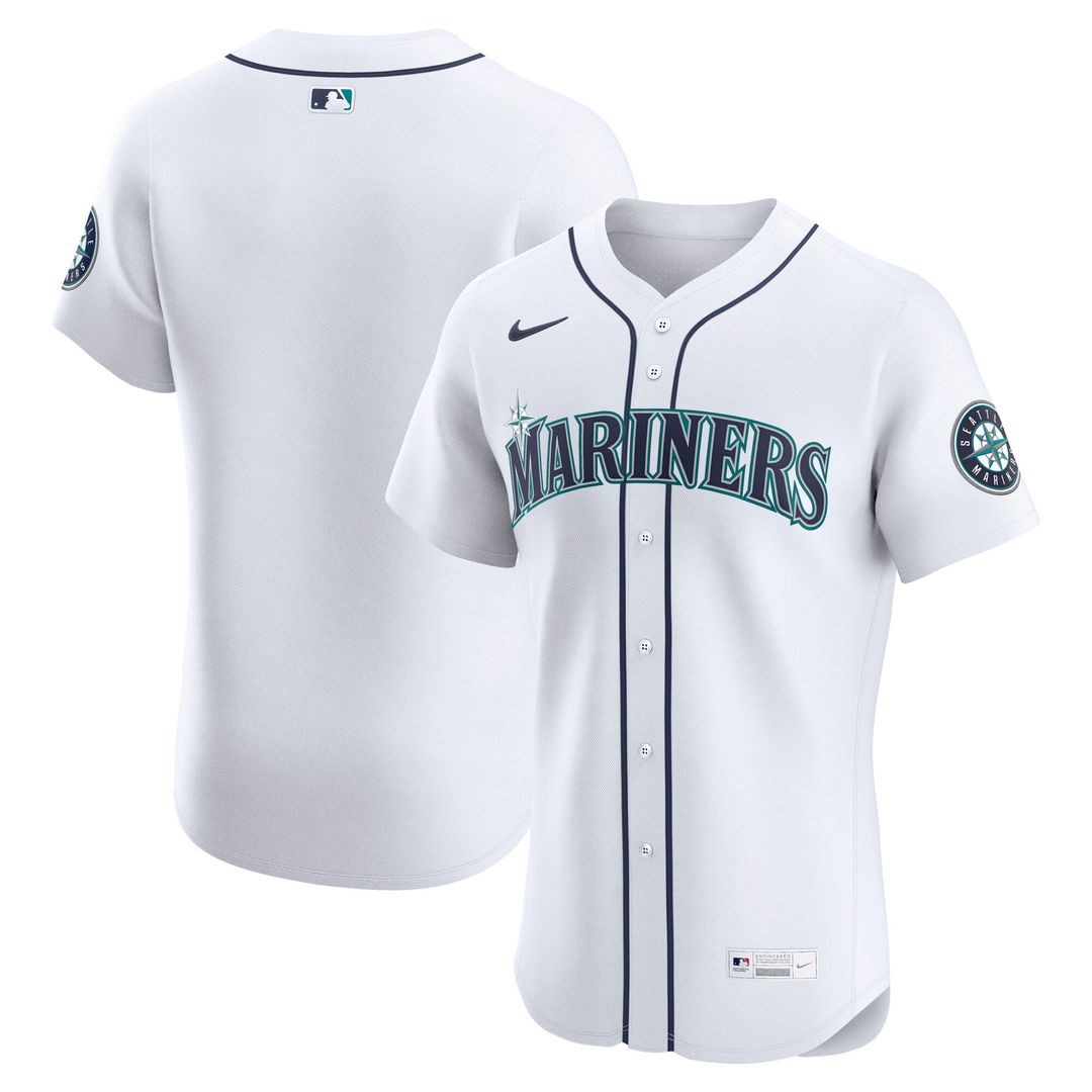 Seattle Mariners Nike Home Elite Jersey - White Team Jersey Sports Fan Apparel