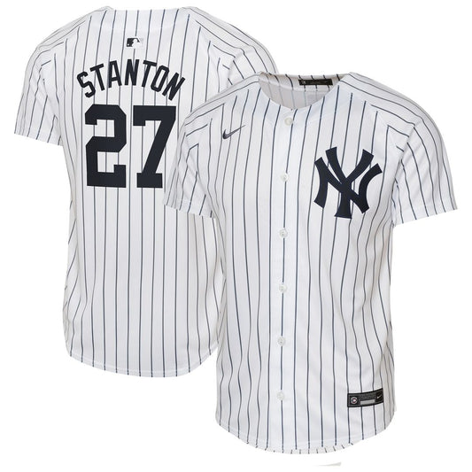 New York Yankees Giancarlo Stanton Nike Youth Home Limited Player Jersey - White Team Jersey Sports Fan Apparel